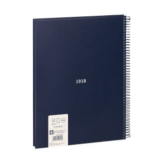Kołozeszyt (kołonotatnik) A4 1918 niebieski 80k. 95g linia Milan (57142E80B)