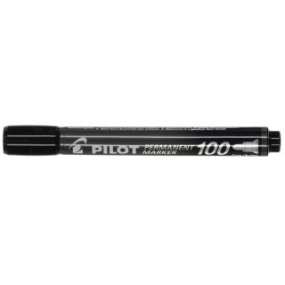 Marker permanentny wkład czarny okrągła końcówka Pilot (PISCA-100-B)