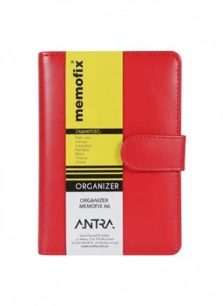 Organizer A6 A6 czerwony MEMOFIX czerwona Antra (5904210086692)
