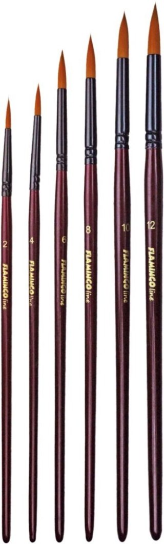 Pędzel Art Collection zestaw 6 szt. Flamingo Line (PA-07)