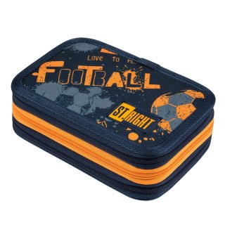Piórnik Potrójny SOCCER BALLS z wyposażeniem St.Right (PC-05)