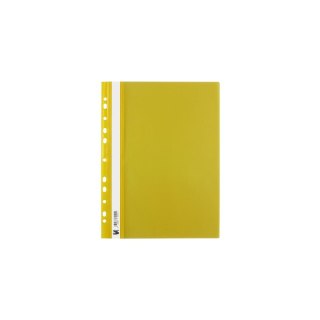Skoroszyt A4 sztywny zawieszany żółty żółty folia Tres (SKWA4/BŁĘ)