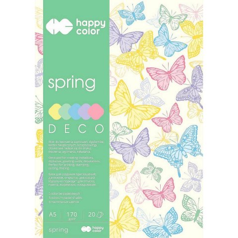 Zeszyt papierów kolorowych A5 170g 20k Happy Color (3817 1520-110)