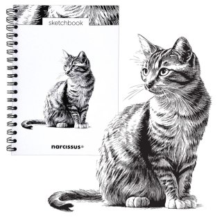 Blok artystyczny szkicownik KOT B5 120g 60k Narcissus