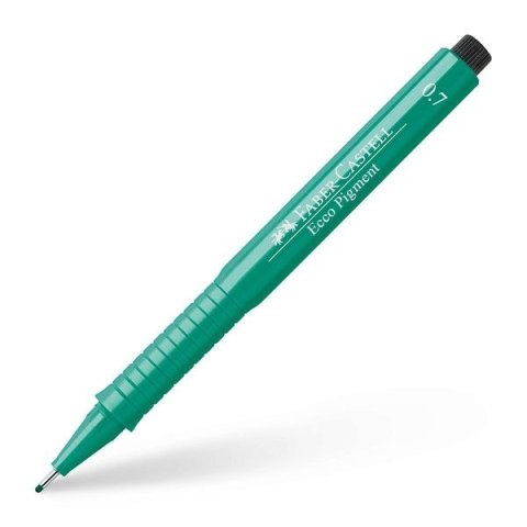Cienkopis kreślarski Ecco Pigment wkład zielony 0,7mm 1kol. Faber Castell (166763)