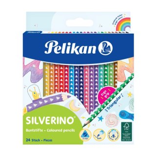 Kredki ołówkowe Silverino 700665 24 kol. Pelikan (100401598)