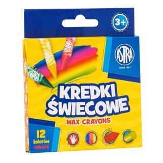 Kredki świecowe okrągłe 12 kol. Astra Baby (316023006)