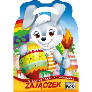Książeczka edukacyjna Wielkanocna kolorowanka. Zajączek Niko