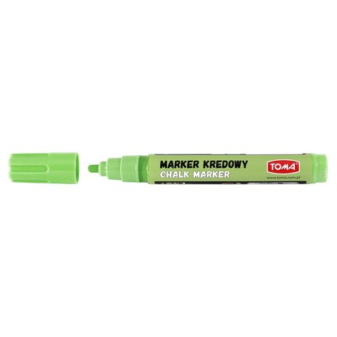 Marker specjalistyczny pastelowy zielony kredowy wkład zielone 4,5mm okrągła końcówka Toma (To-292)
