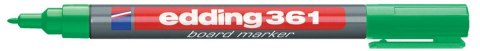 Marker suchościeralny 361 wkład zielony 1,0mm płaska/szpic końcówka Edding