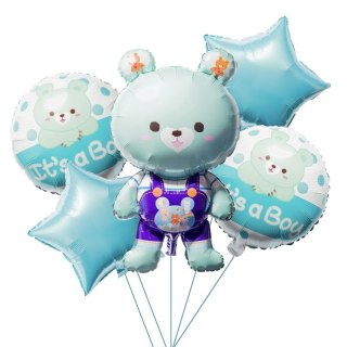 Balon foliowy zestaw balonów Boy 5 szt. Antella (BCF-703)