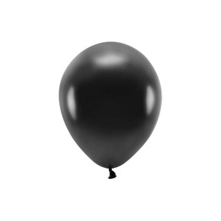 Balon gumowy Metalizowane Eco Balloons czarny 260mm Partydeco (ECO26M-010)