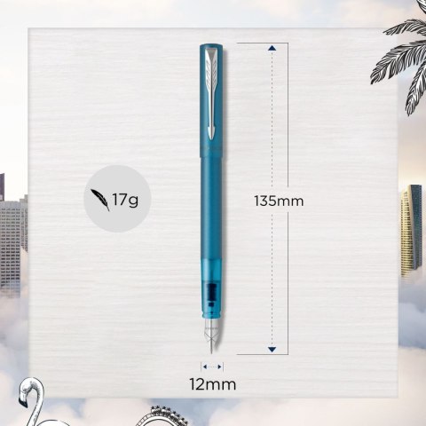Ekskluzywne pióro tłoczkowe VECTOR XL Teal M Parker (2159746)