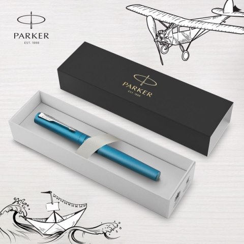 Ekskluzywne pióro tłoczkowe VECTOR XL Teal M Parker (2159746)
