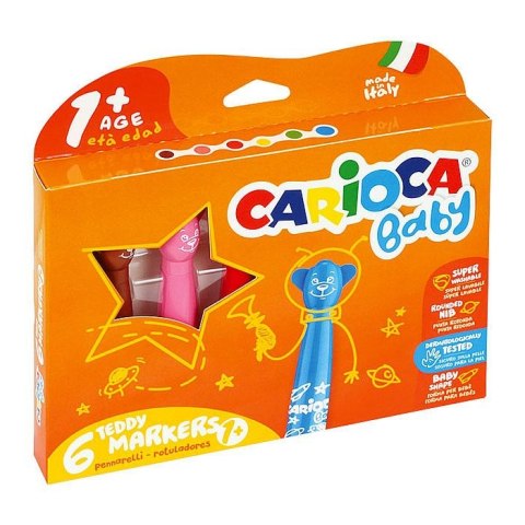 Flamaster Misiaki 6 kol. Carioca (42815)