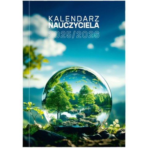 Kalendarz nauczyciela książkowy (terminarz) PCV EKO bezbarwny B6 Wydawnictwo Wokół Nas (A5TN089B)