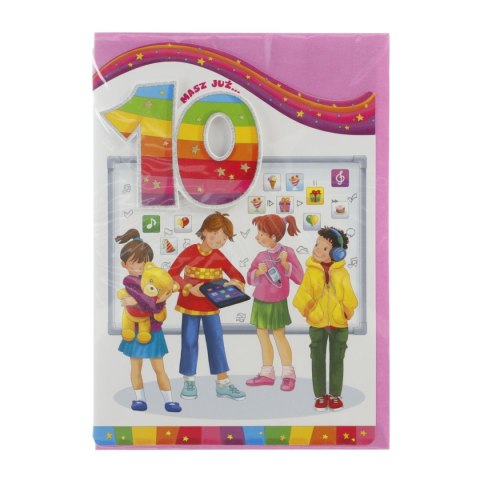 Kartka składana B6 lata Art Nuvo