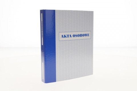 Teczka do akt osobowych A4 40 mm biało-niebieski tektura pokryta folią 1200g Resta