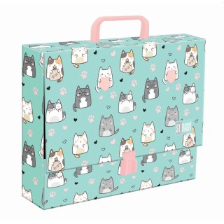 Teczka kartonowa na zatrzask Charming Cats A4 różne [mm:] 330x90 Unipap