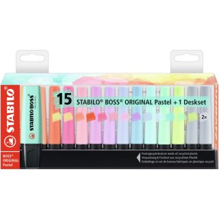 Zakreślacz Pastel podstawka na biurko wkład mix 5,0mm Stabilo (7015-02-5)