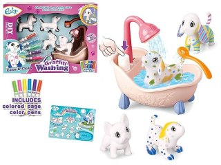 Zestaw kreatywny dla dzieci zestaw do wielokrotnego kolorowania psów Adar (622456)