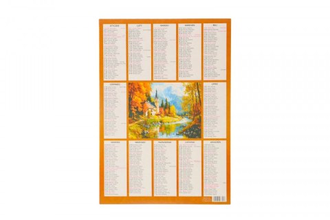 Kalendarz ścienny plakietka 240mm x 340mm Darrieus