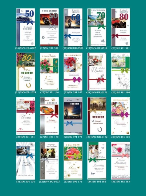 Kartka składana DL SatyNova SN / SNV [mm:] 230x122 Artis collage