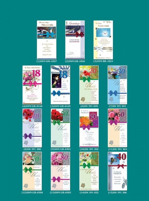 Kartka składana DL SatyNova SN / SNV [mm:] 230x122 Artis collage