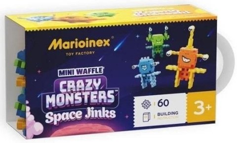 Klocki konstrukcyjne Mini Waffle 60 elementów Space Jinks Marioinex