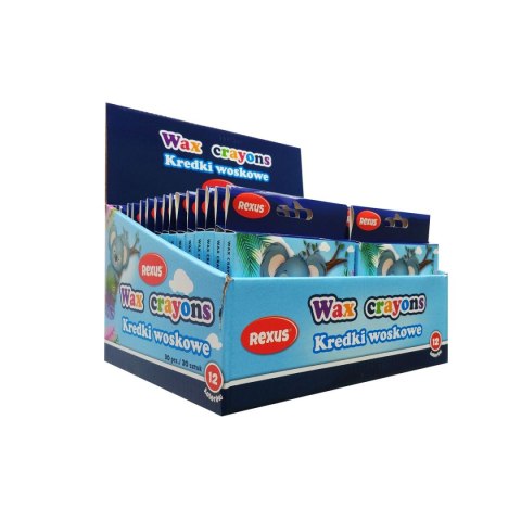 Kredki świecowe 12 kol. Rexus (603543)