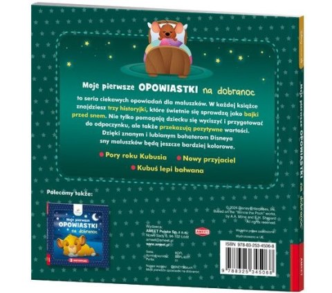 Książeczka edukacyjna Disney Maluch. Moje pierwsze opowiastki na dobranoc Ameet (BOPL 9201)