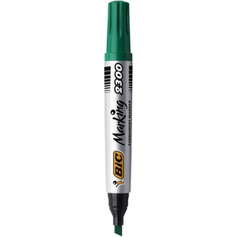 Marker permanentny Marking 2300 wkład zielony 3,7-5,5mm ścięta końcówka Bic (8209233)