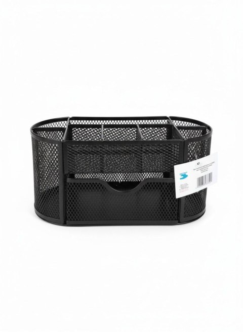 Przybornik na biurko JUMBO czarny metal Tres (5a)