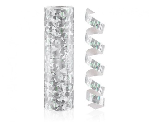 Serpentyna holograficzna srebrna 4m srebrna Godan (PZ-SHSR)