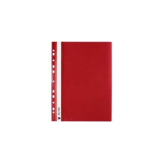 Skoroszyt A4 sztywny zawieszany czerwony czerwony PVC PCW 160mic. 150g Tres (SKWA4/CZER)