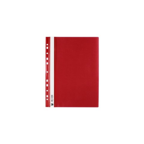 Skoroszyt A4 sztywny zawieszany czerwony czerwony PVC PCW 160mic. 150g Tres (SKWA4/CZER)