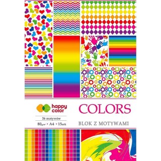 Zeszyt papierów kolorowych A4 80g 15k Happy Color (HA 3808 2030-C)