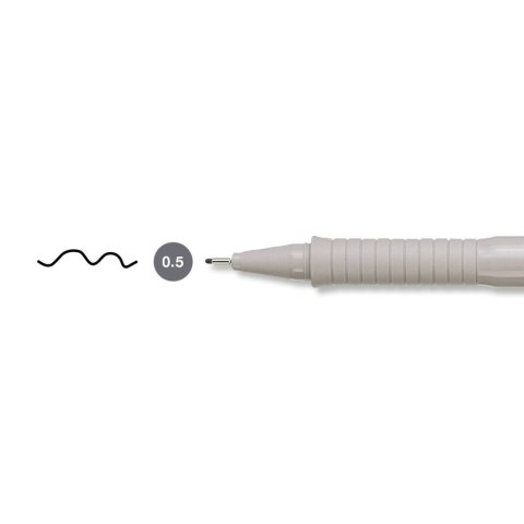 Cienkopis kreślarski Ecco Pigment wkład czarny 0,5mm 1kol. Faber Castell (FC166599)