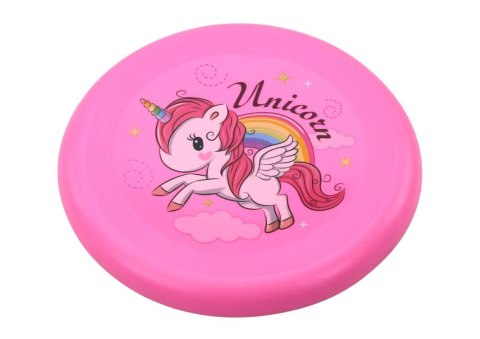 Dysk latający Frisbee Jednorożec Różowy 20cm Lean (17516)