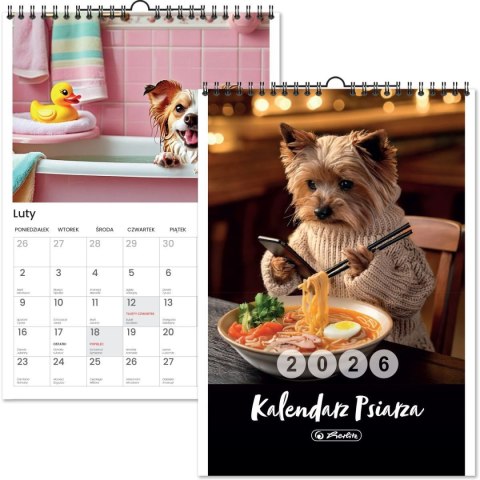 Kalendarz ścienny 12kartek ścienny A4 Herlitz (400204138)