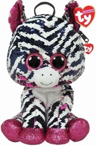 Pluszak Cekinowy plecak Fashion Zoey Zebra Meteor (TY95030)