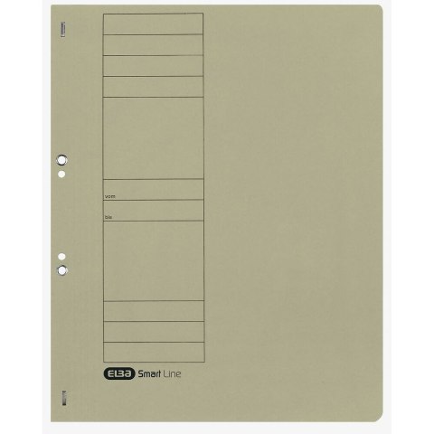 Skoroszyt A4 oczkowy szary karton 250g Elba (100551873)