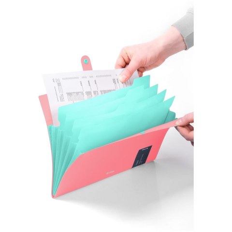 Teczka z przegródkami A4 kolor: pomarańczowa Berlingo (4260709080338)