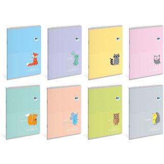 Zeszyt A5 B&B KIDS PASTEL 16k. 90g linia Interdruk (ZE16=B&BP)