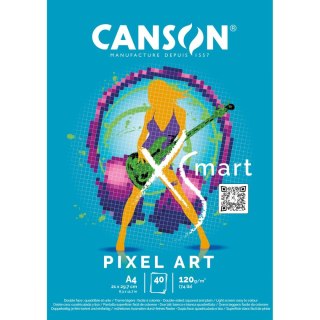 Blok artystyczny XSmart Pixel Art A4 120g 50k Canson (32250P004)