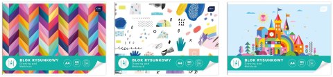 Blok rysunkowy A4 biały 80g 20k [mm:] 210x297 Interdruk (BLR)