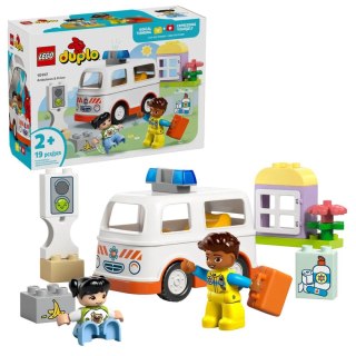 Klocki konstrukcyjne Duplo Karetka z kierowcą Lego (10447)