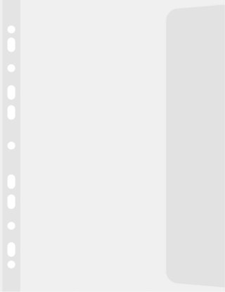 Koszulki na dokumenty groszkowe B4 kolor: przezroczysty prawy bok 100 mic. Donau (1748910PL-00)