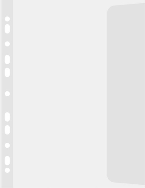 Koszulki na dokumenty groszkowe B4 kolor: przezroczysty prawy bok 100 mic. Donau (1748910PL-00)