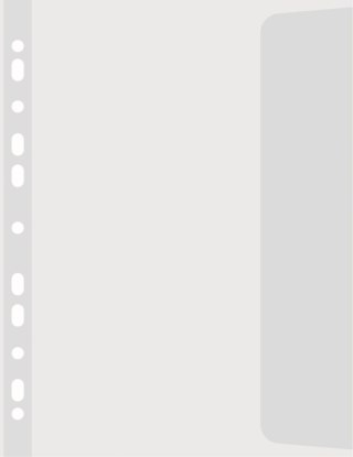 Koszulki na dokumenty groszkowe B4 kolor: przezroczysty prawy bok 100 mic. Donau (1748910PL-00)